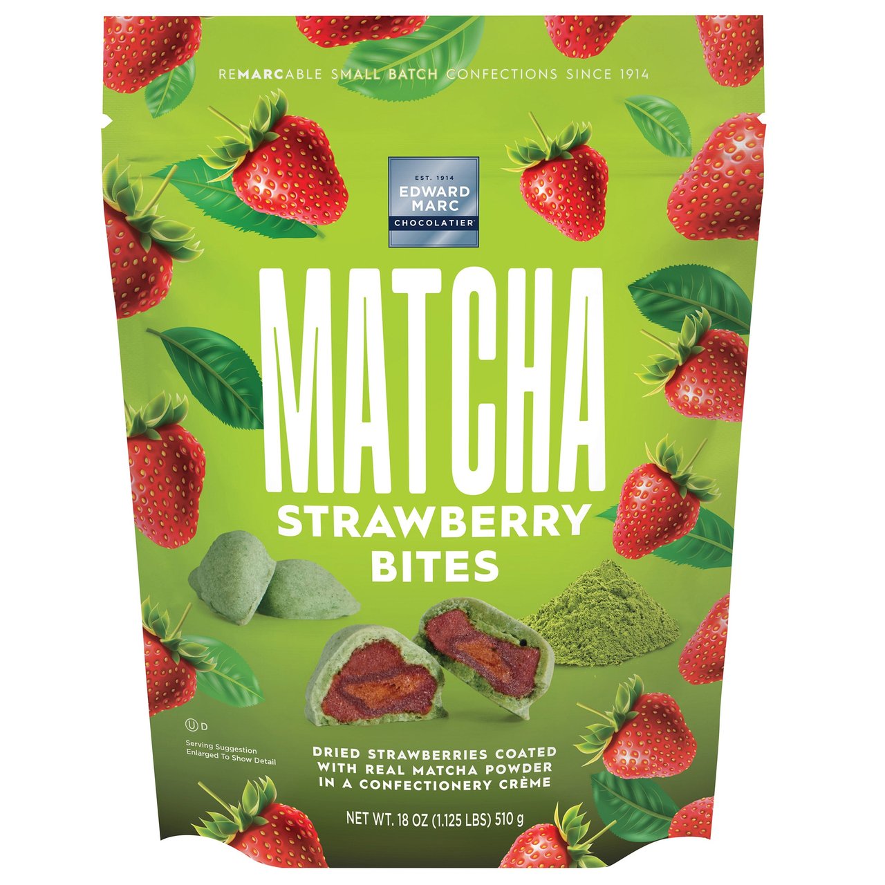 Edward Marc Matcha Strawberry Bites, 18 oz (#2004692) - $9.97