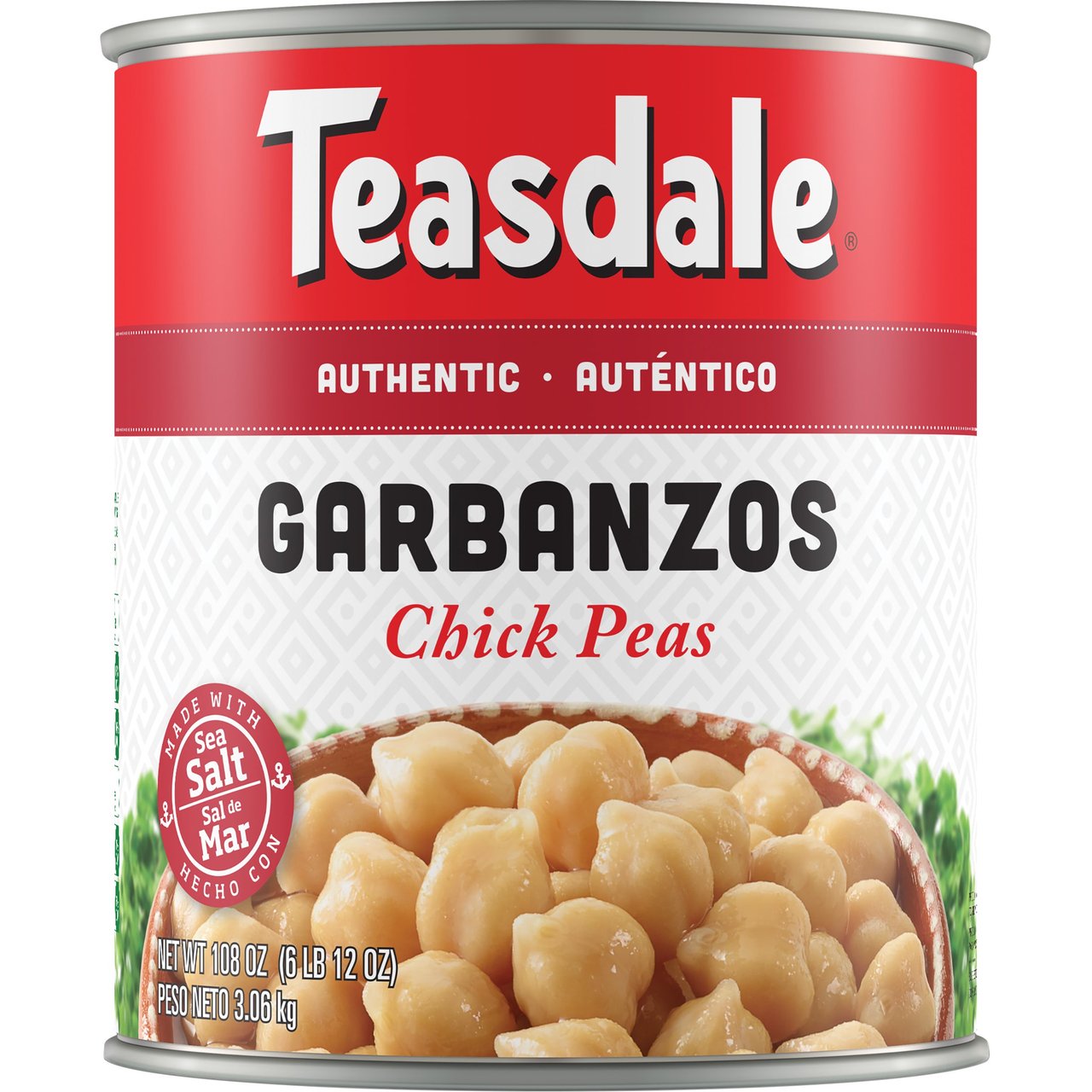 Teasdale Garbanzo Beans #10 Can