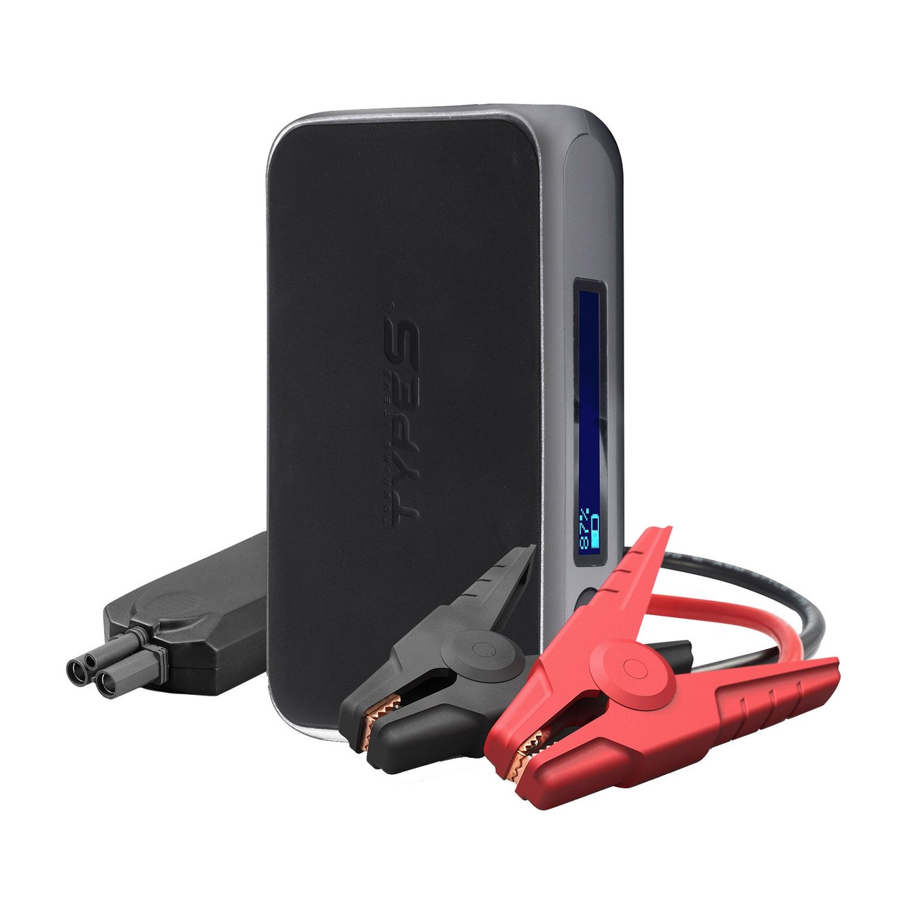 Type S 8000mAh Power Bank Jump Starter with LCD Screen - Image 1