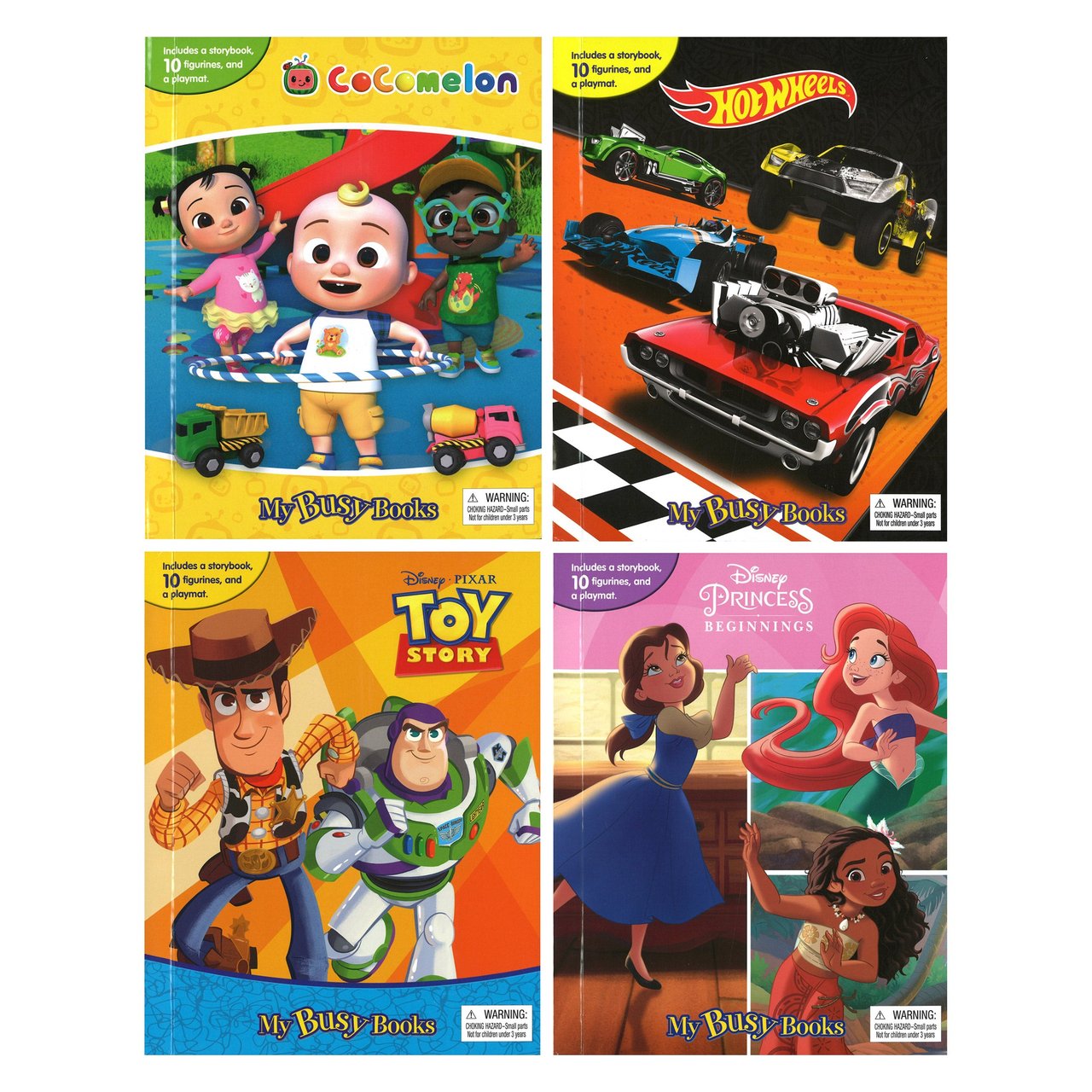 Phidal My Busy Books - 4-Pack Activity Set