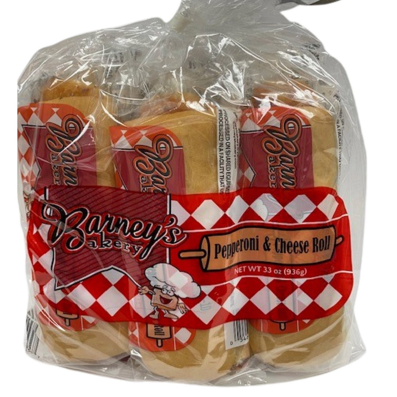 Barney's Bakery Pepperoni & Cheese Rolls, 6 Count (2.06 lbs) - Image 1