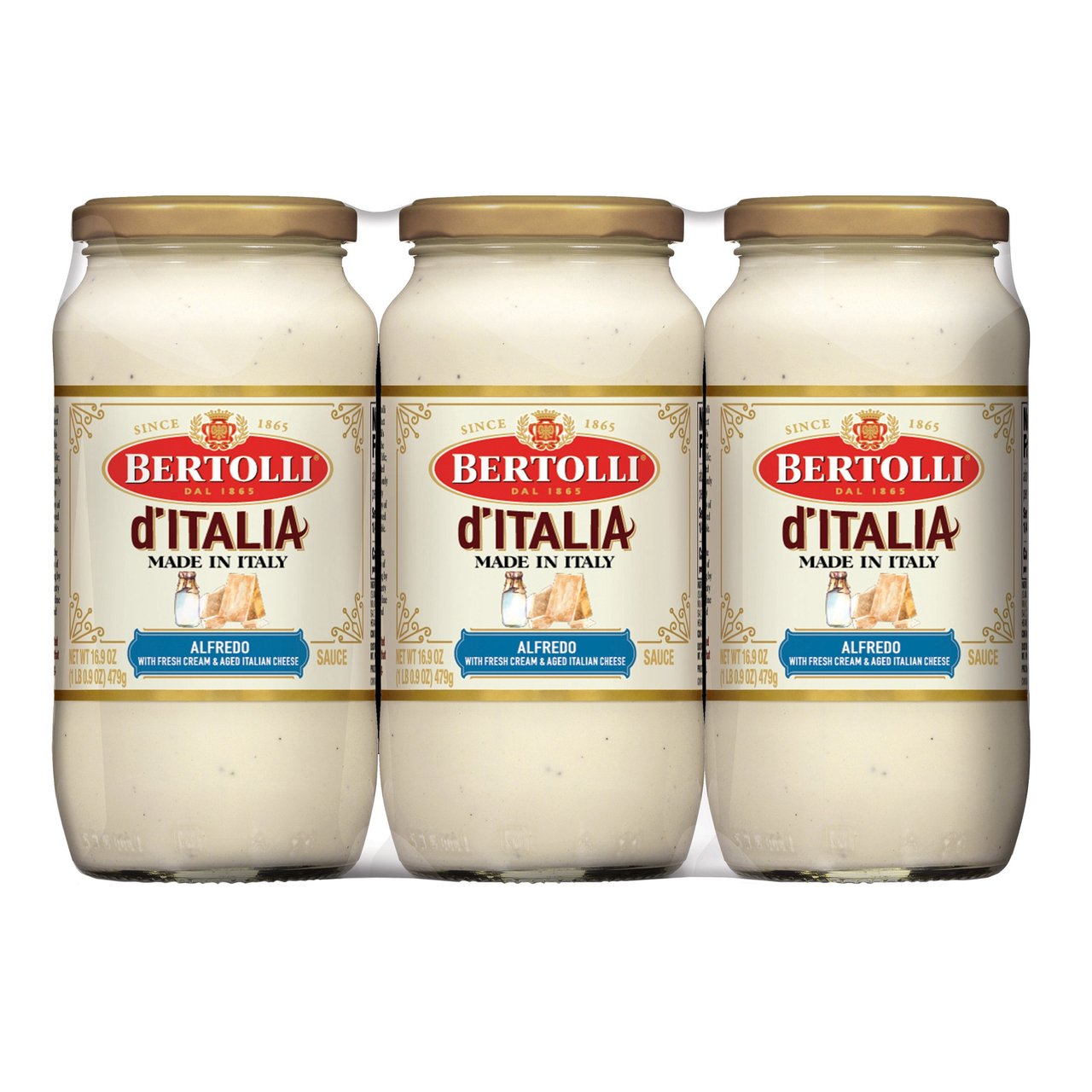 Bertolli d'Italia Alfredo Sauce 3/16.9 oz - Image 1