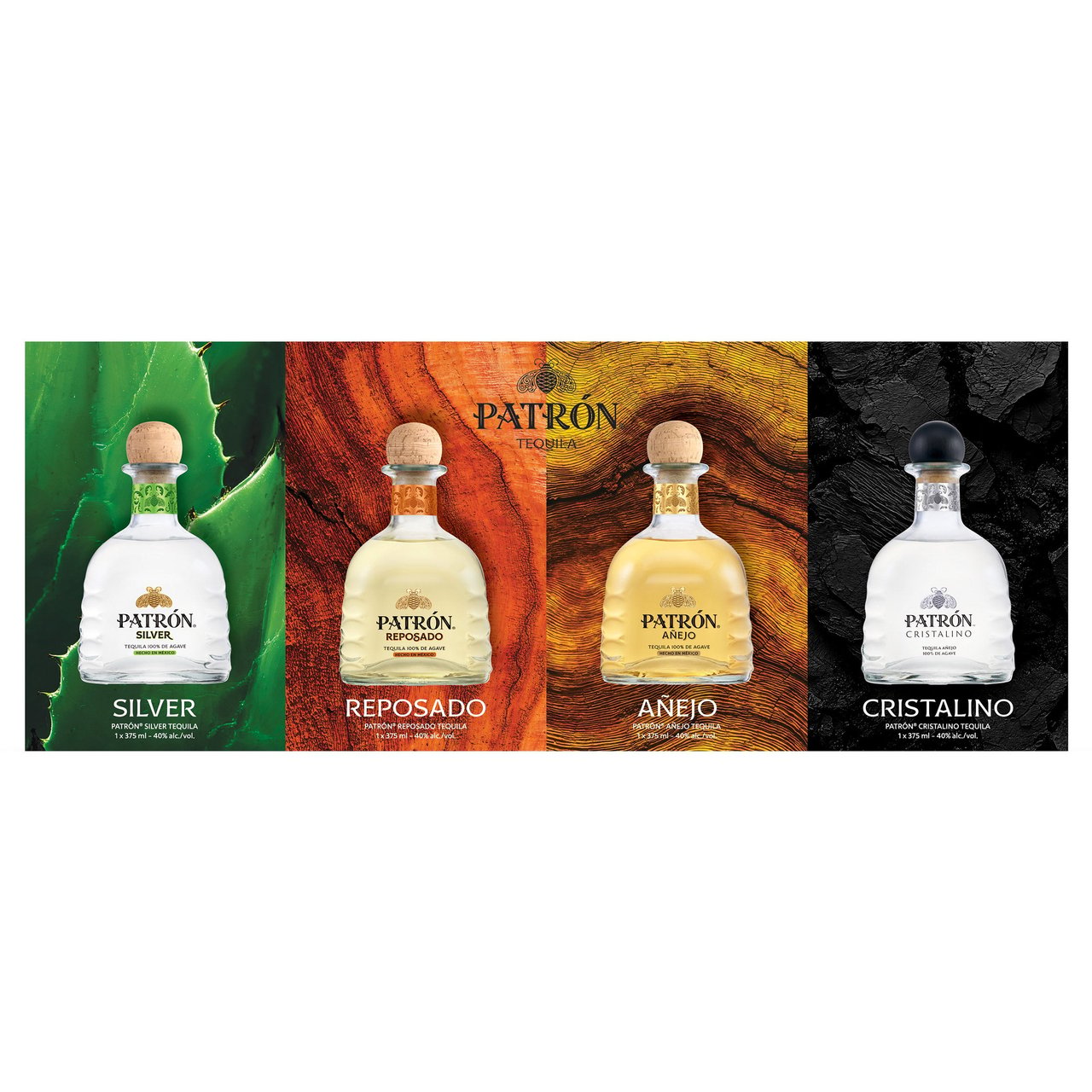 PATRON QUAD PACK MEXICO 4-375ML
