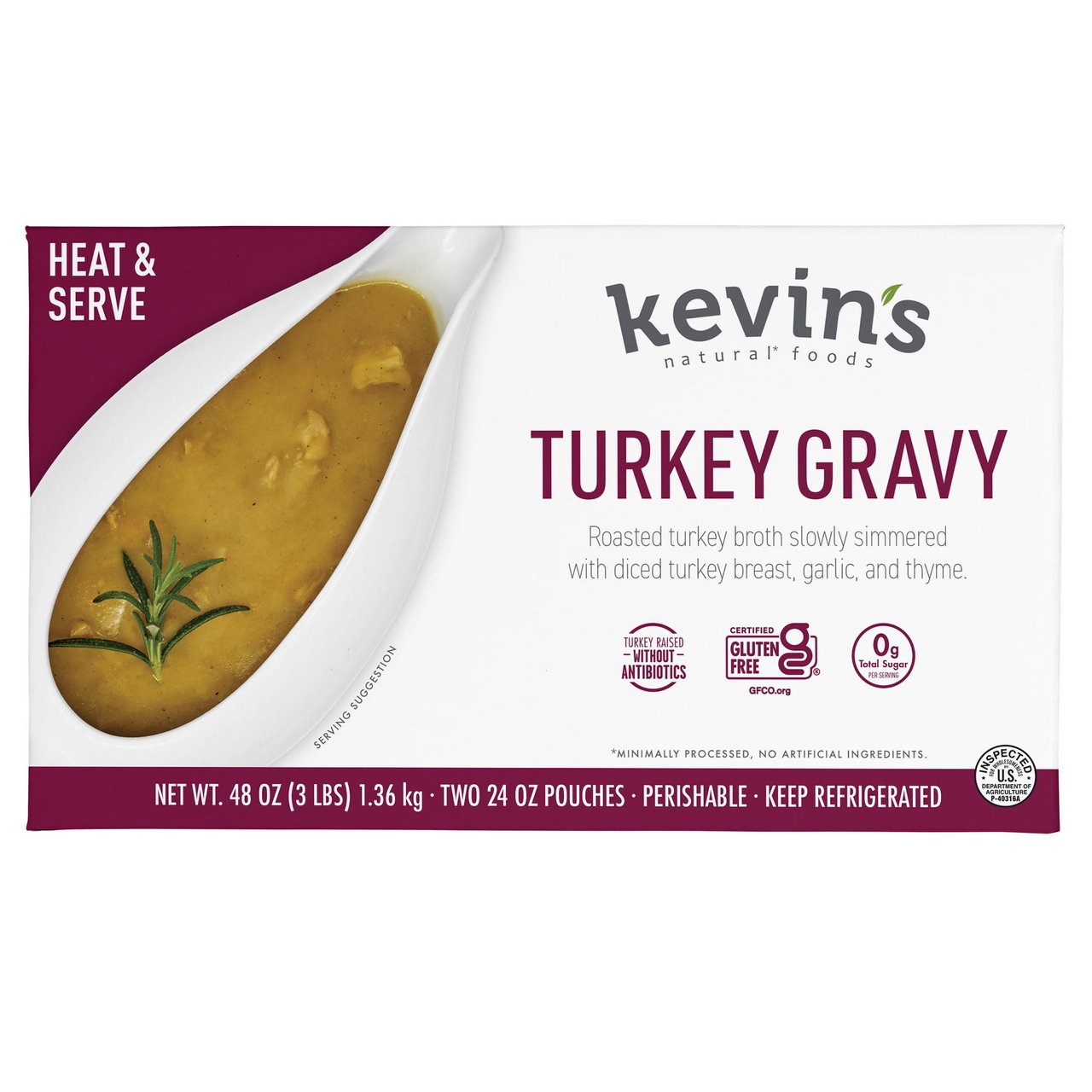 Kevin's Turkey Gravy 2/24 oz - Image 1