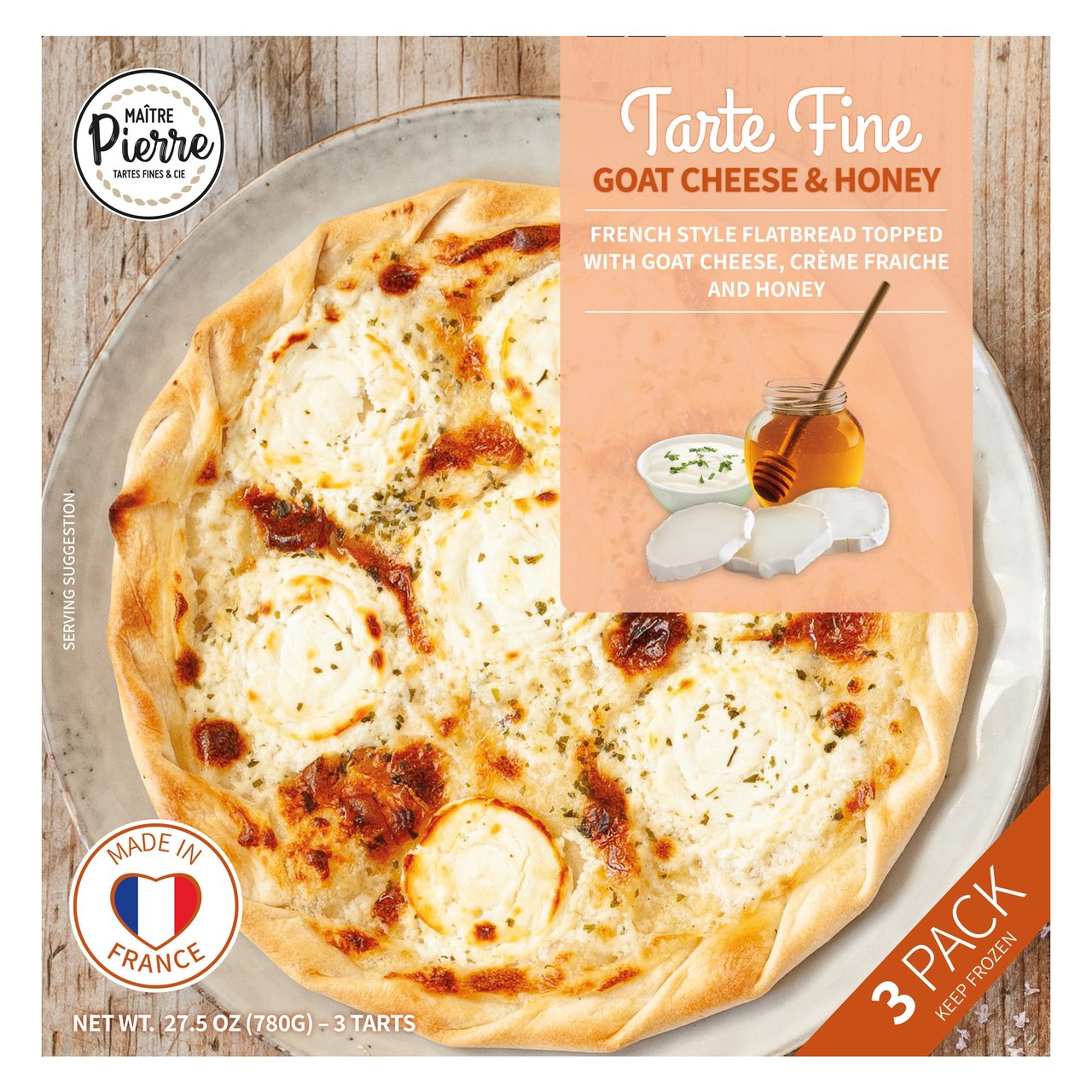 Maitre Pierre Goat Cheese & Honey Tarts 27.5 oz - Image 1