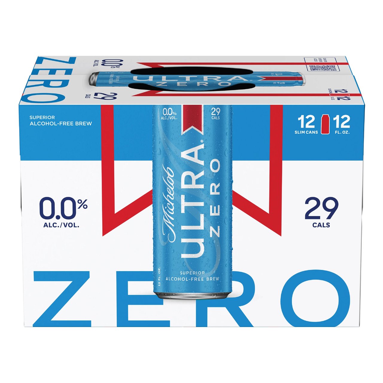 Michelob Ultra Zero Non-Alcoholic Beer, 12 Pack, 12 oz Cans