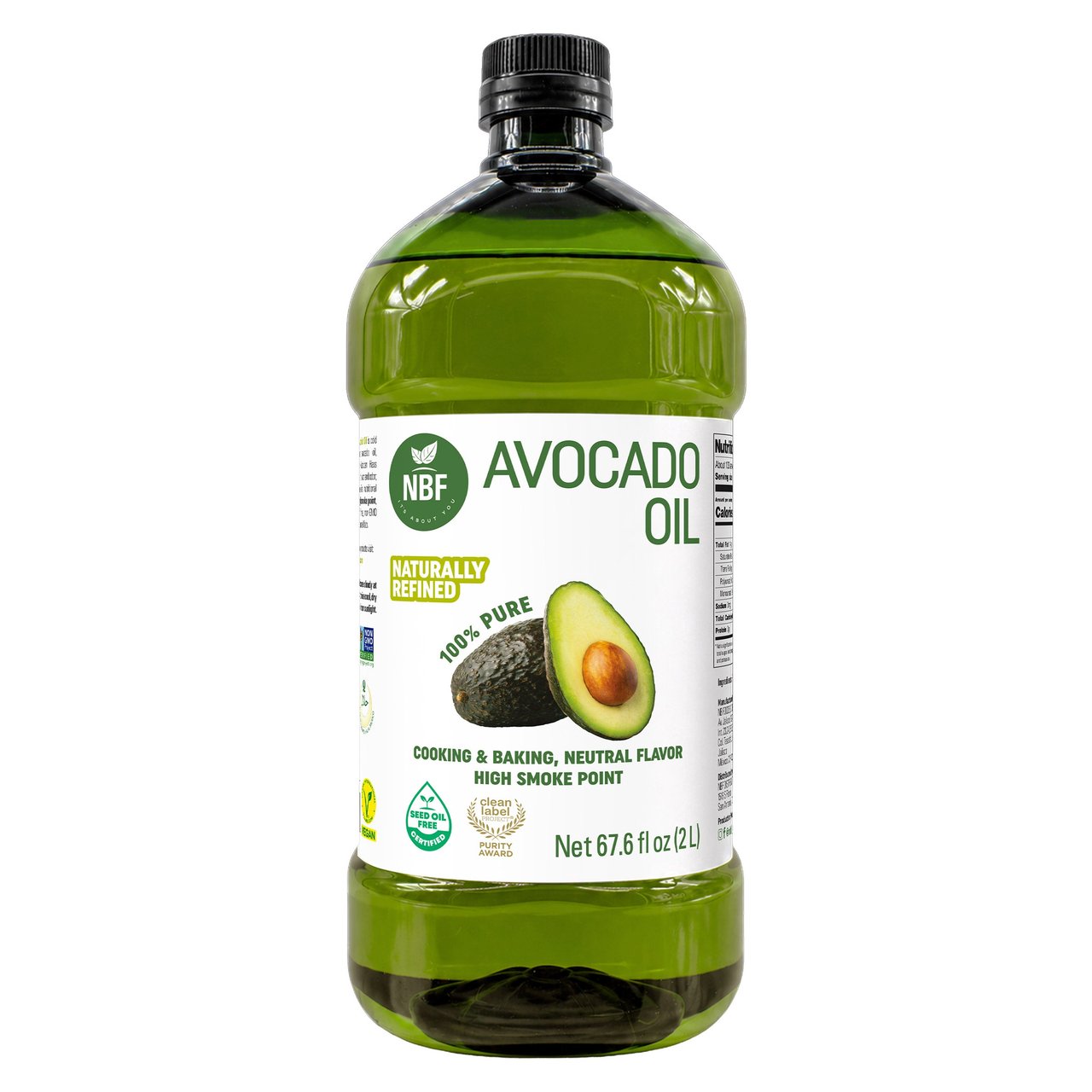 NBF Natura Bio Foods Avocado Oil, 2 L - Image 1