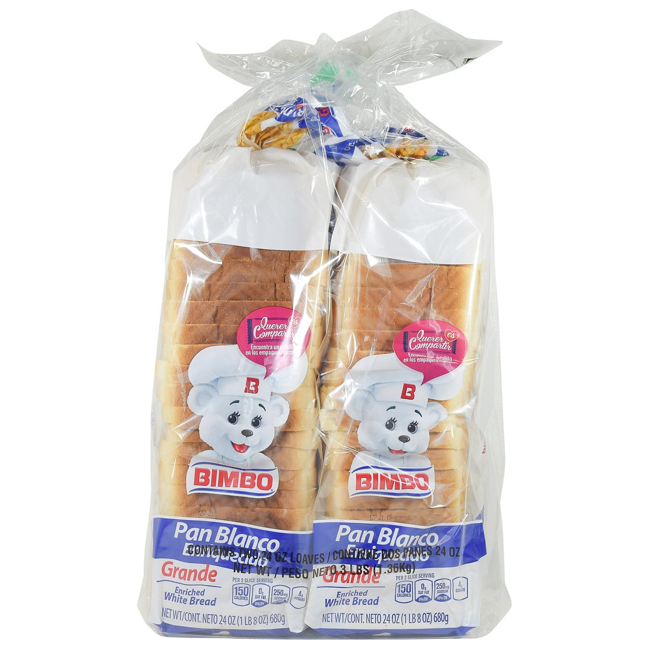 Bimbo Pan Blanco 2/24 oz
