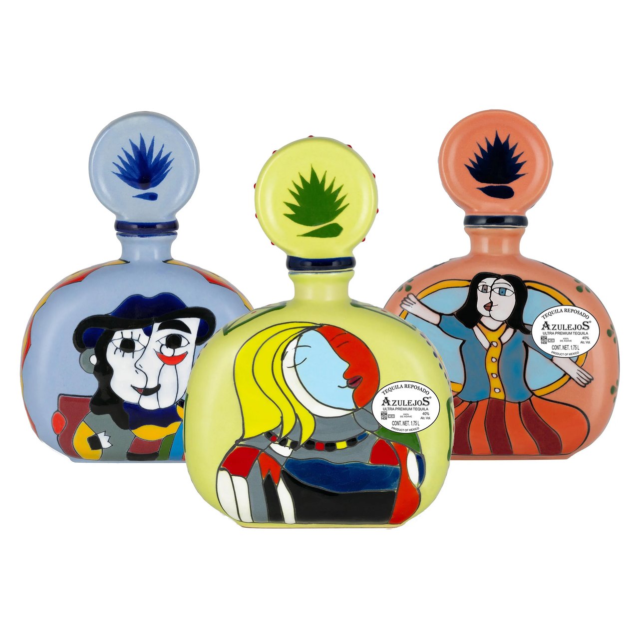 Los Azulejos Reposado Talavera Tequila Mexico 1.75 L