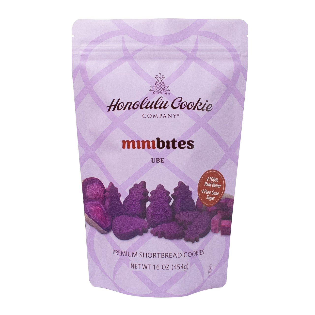 Honolulu Cookie Co Ube Mini Cookies 16 Ounces - Image 1