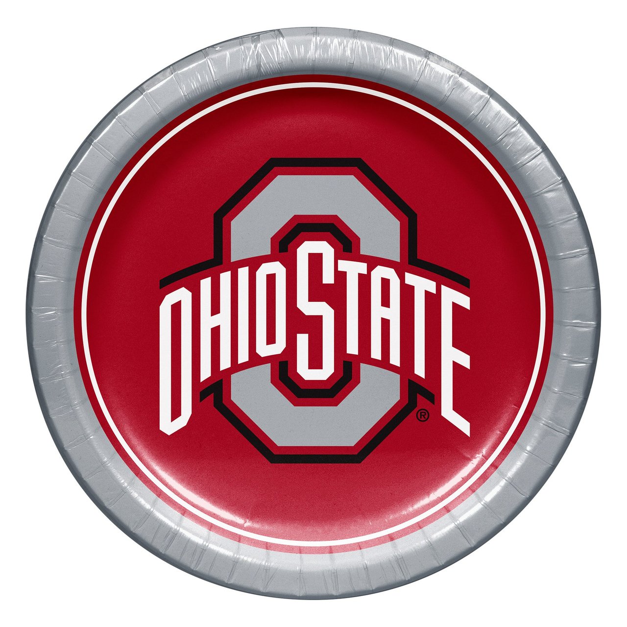 Hoffmaster 10" Ohio State University Paper Plate 100 Count Package