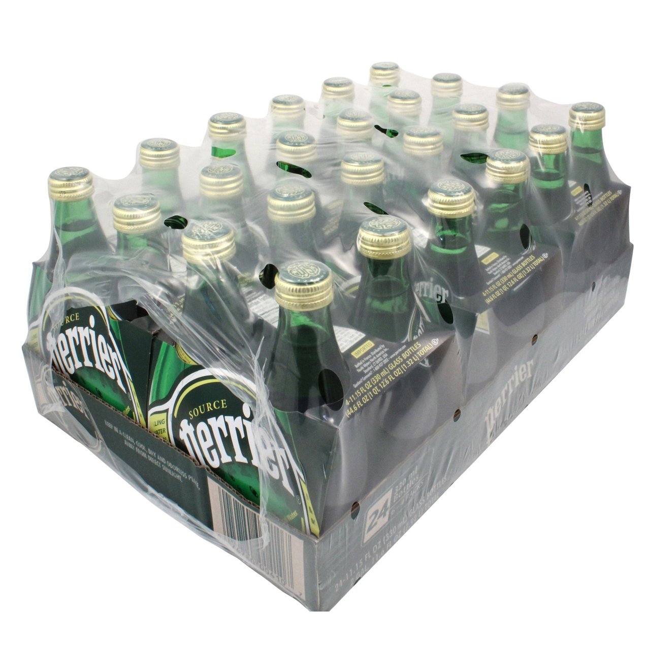 Perrier Glass Bottles Sparkling Water 24/11.15 oz - Image 1