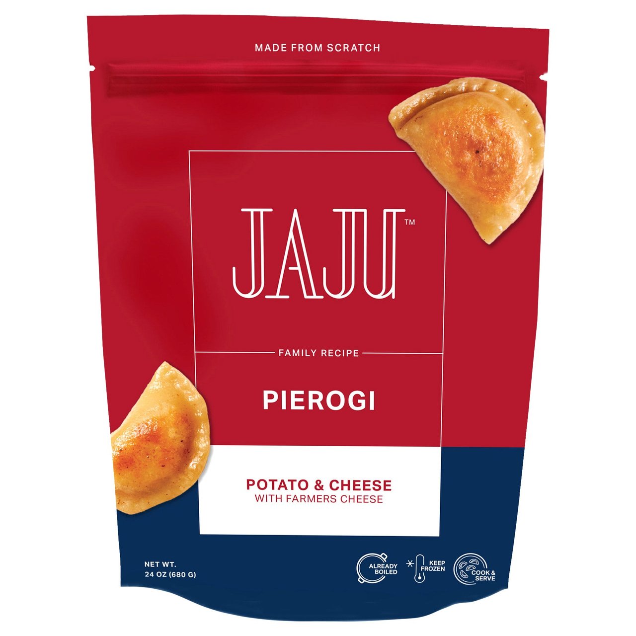Jaju Potato & Cheese Pierogi 24 oz - Image 1