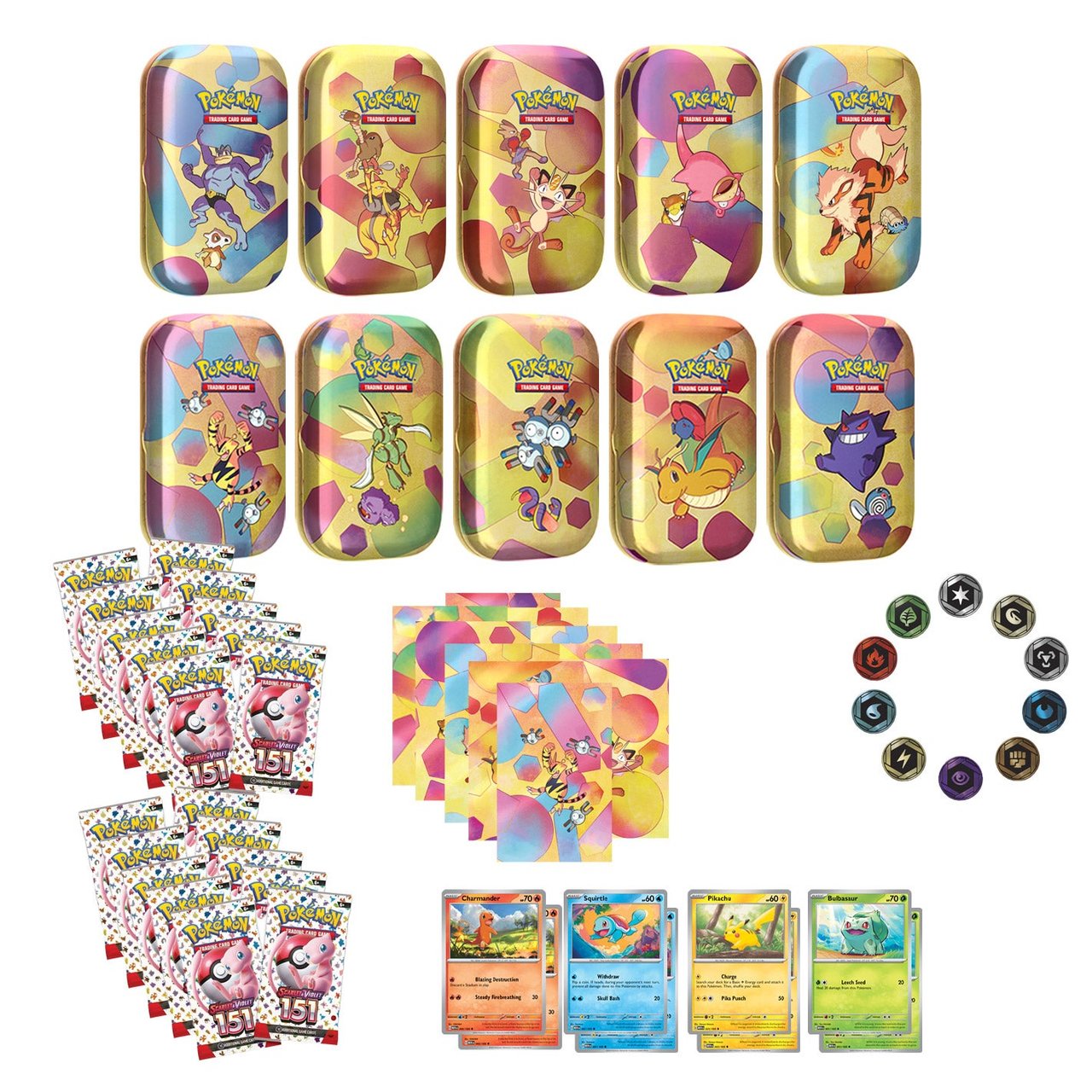 Pokemon Scarlet & Violet 151 5-Pack Mini Tins 2-Pack