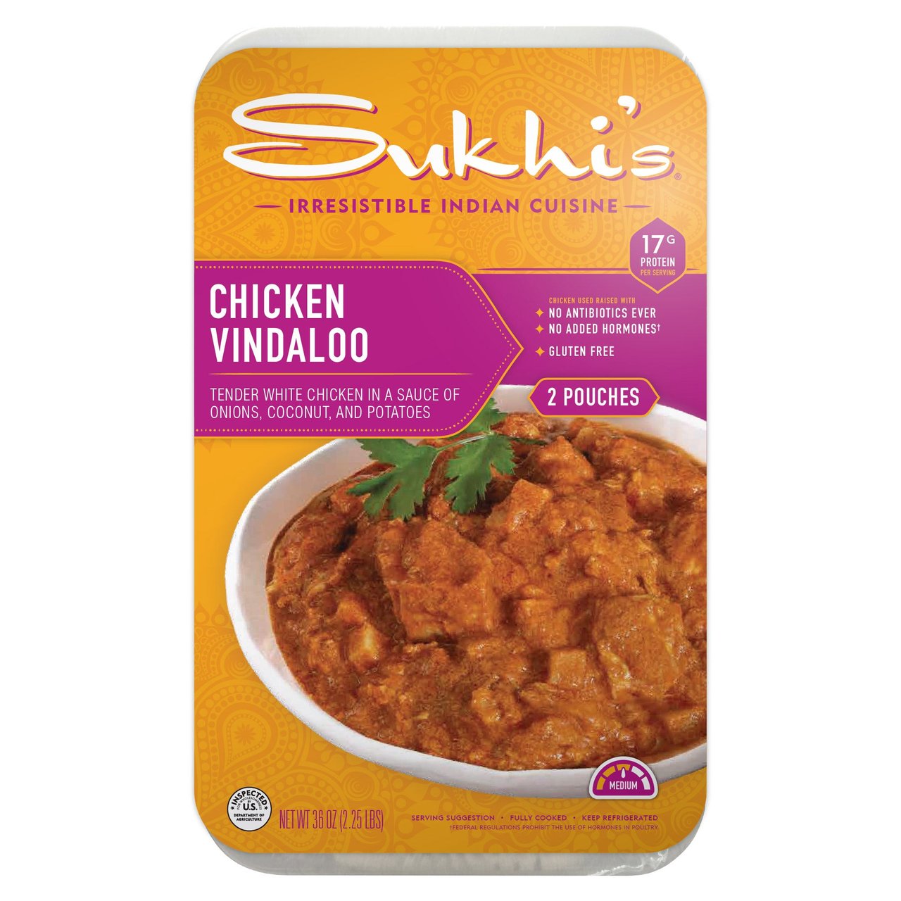 Sukhi's Chicken Vindaloo, 2 Pack, 18 Ounces Each - Image 1