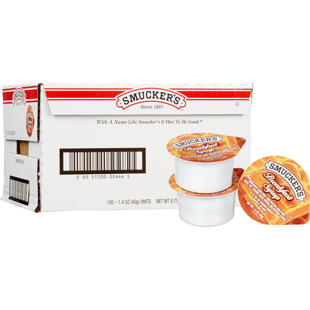 Smucker's Breakfast Syrup Cups, 100 Count, 1.4 oz - Image 1