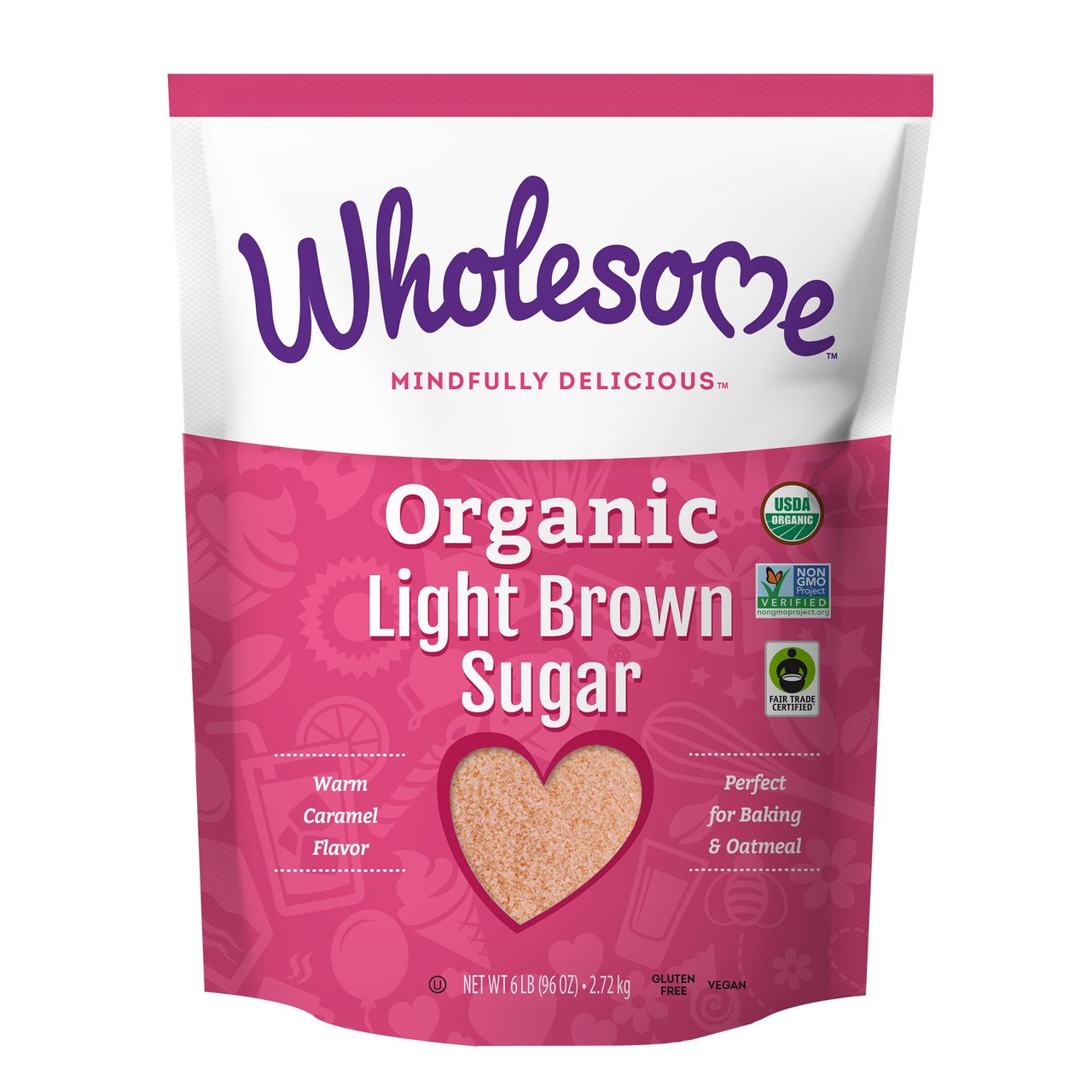 Wholesome Sweeteners Organic Light Brown Sugar, 6 Pounds - Image 1