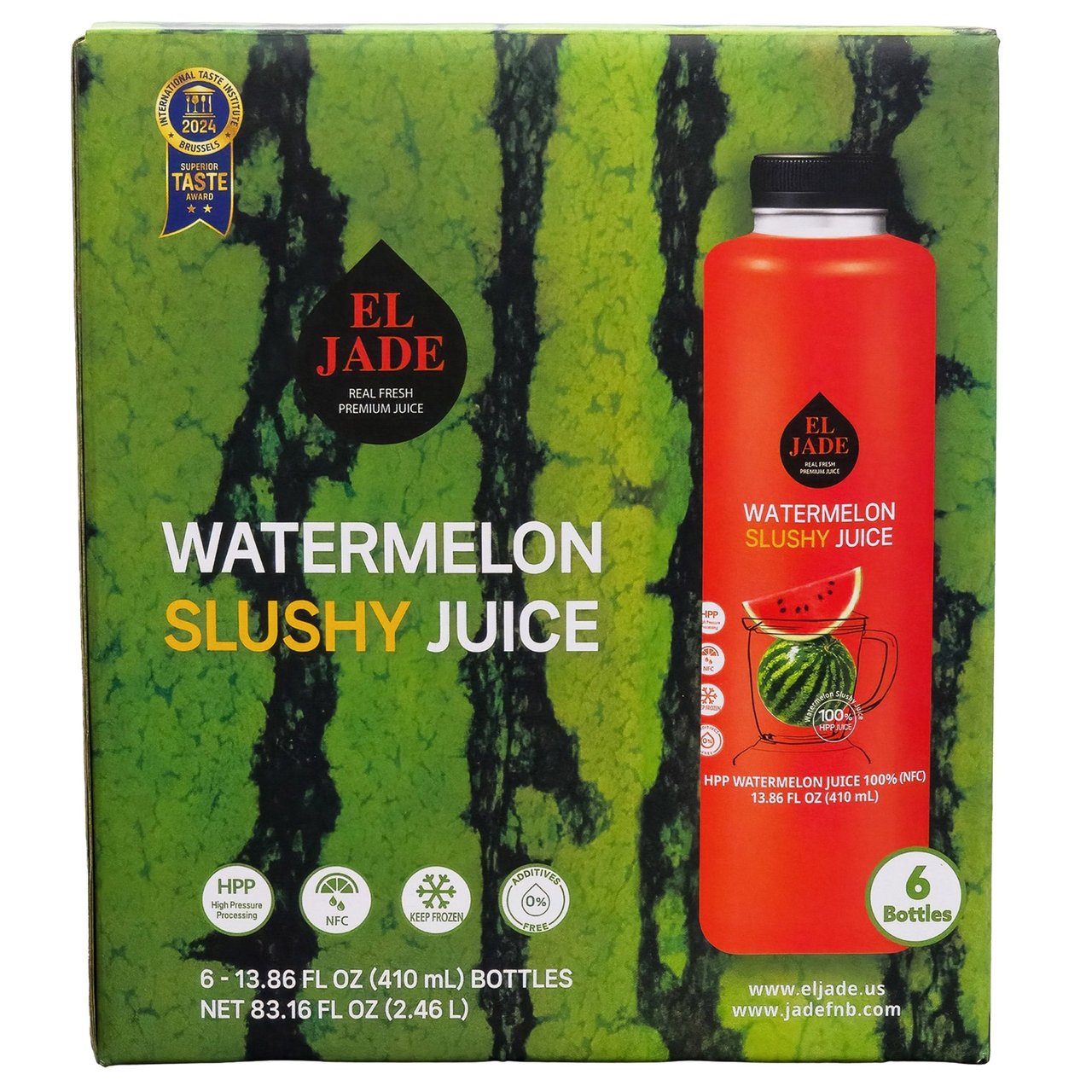 El Jade Watermelon Slushy 6 Pack 83.16 Ounces - Image 1