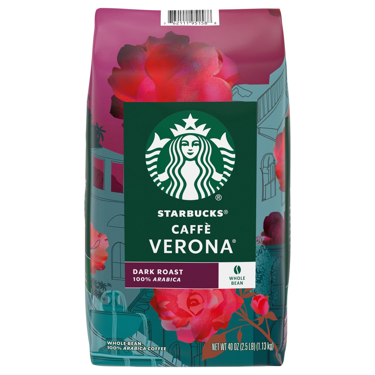 Starbucks Caffè Verona Whole Bean Dark Roast 40 Ounces - Image 1