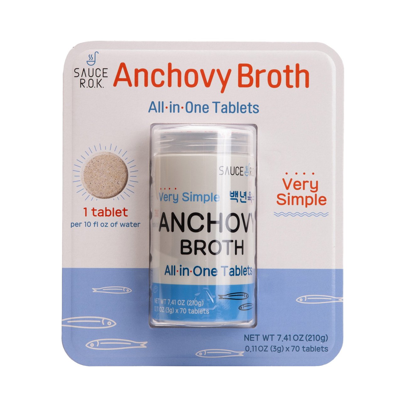 Sauce R.O.K. Anchovy Broth Tablets, 70 × 3g - Image 1