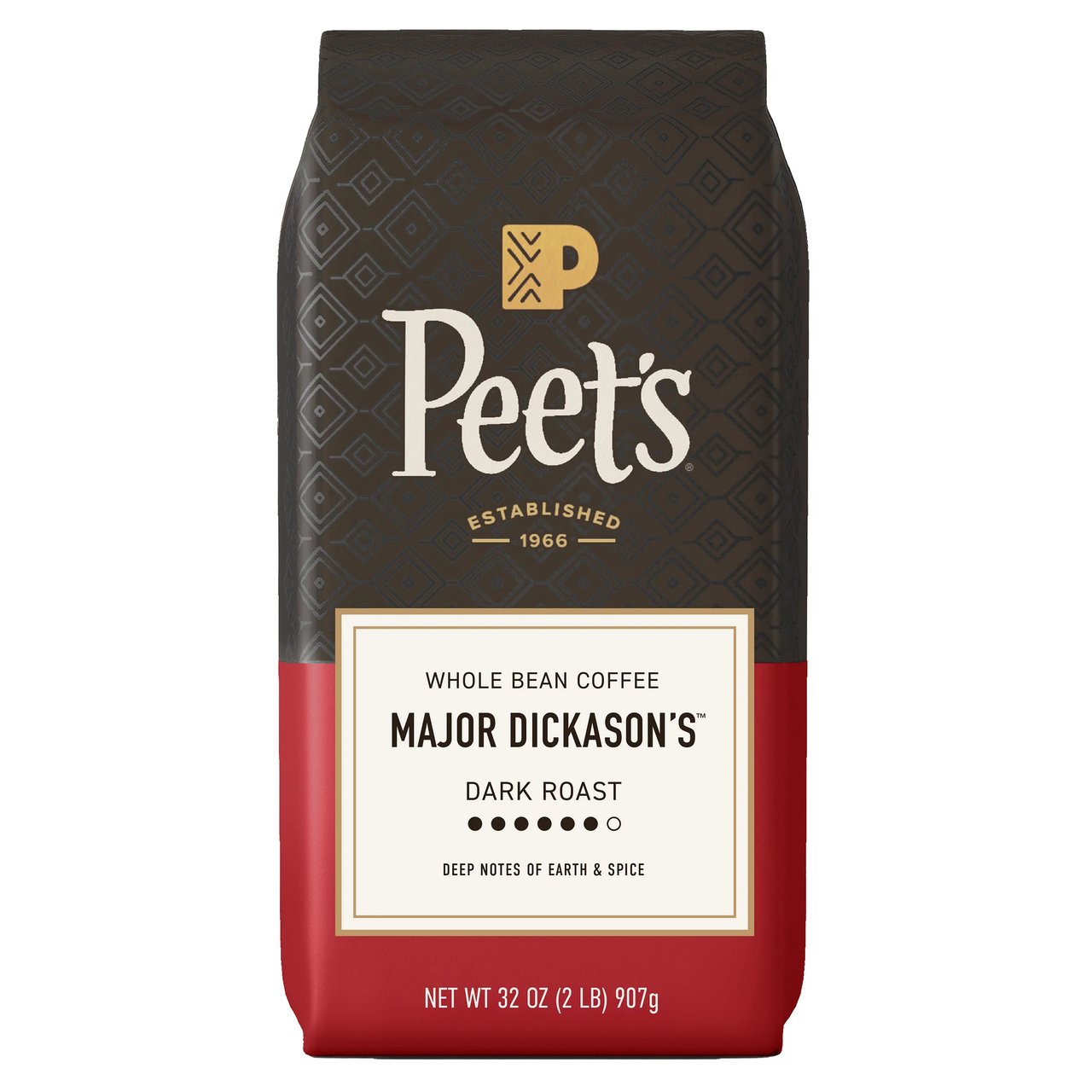 Peet's Major Dickason's Blend Dark Roast Whole Bean Coffee 2 lb - Image 1