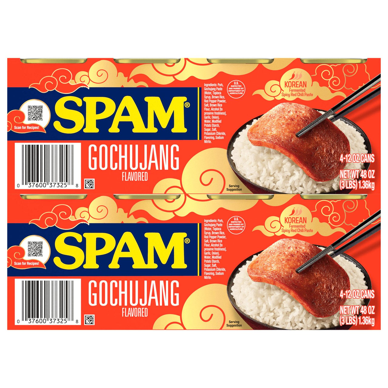 SPAM Gochujang Flavored, 12 oz, 8-Count - Image 1