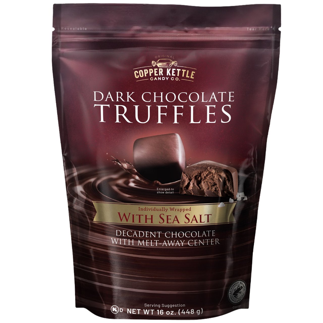 Copper Kettle Candy Co Dark Chocolate Truffle 16 Ounces - Image 1