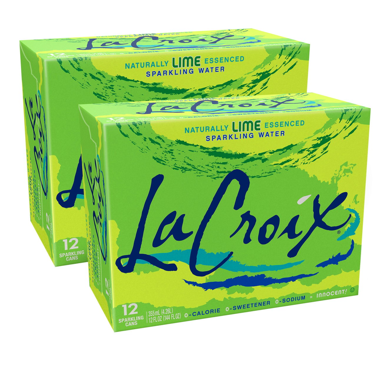 LaCroix Sparkling Water, Lime, 12 fl oz, 24-Count - Image 1