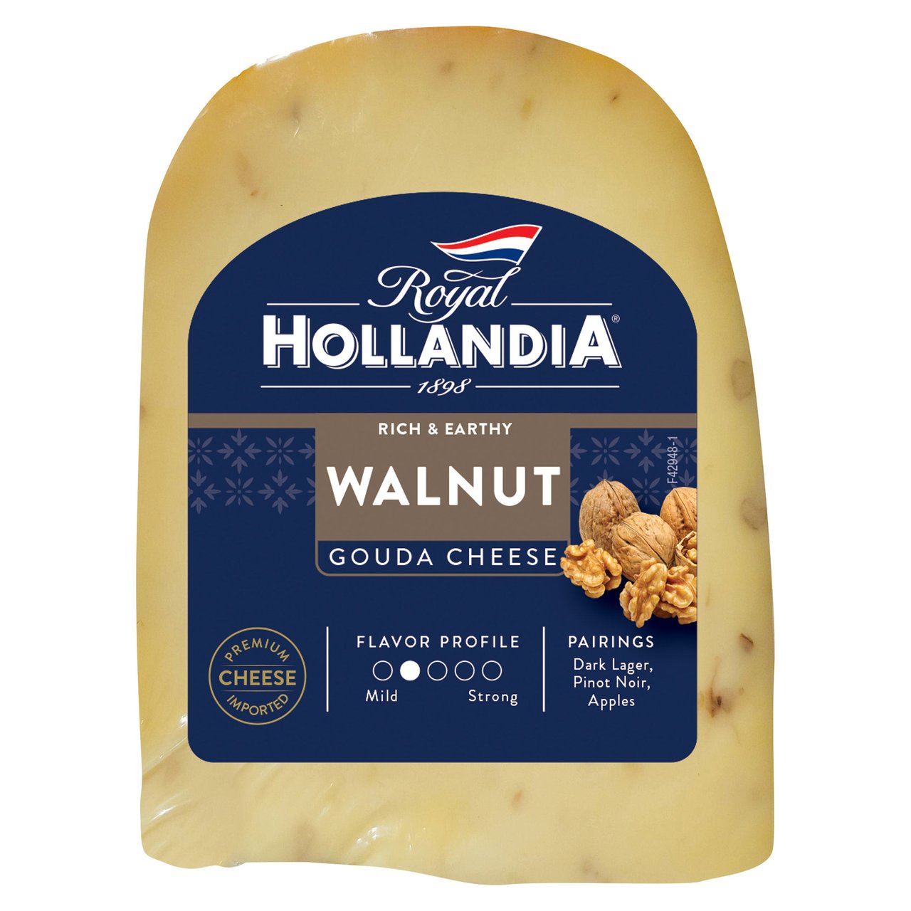 Royal Hollandia Walnut Gouda Cheese (Price Per Pound) - Image 1
