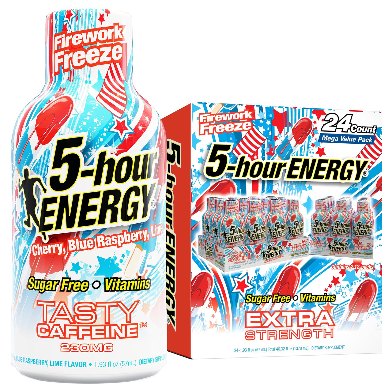 5-Hour Energy Extra Strength Firework Freeze Shot, 24 ct / 1.93 fl oz - Image 1