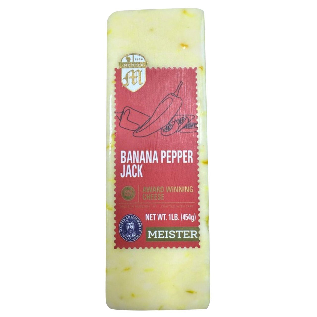 Meister Cheese Banana Pepper Jack 16 Ounces - Image 1