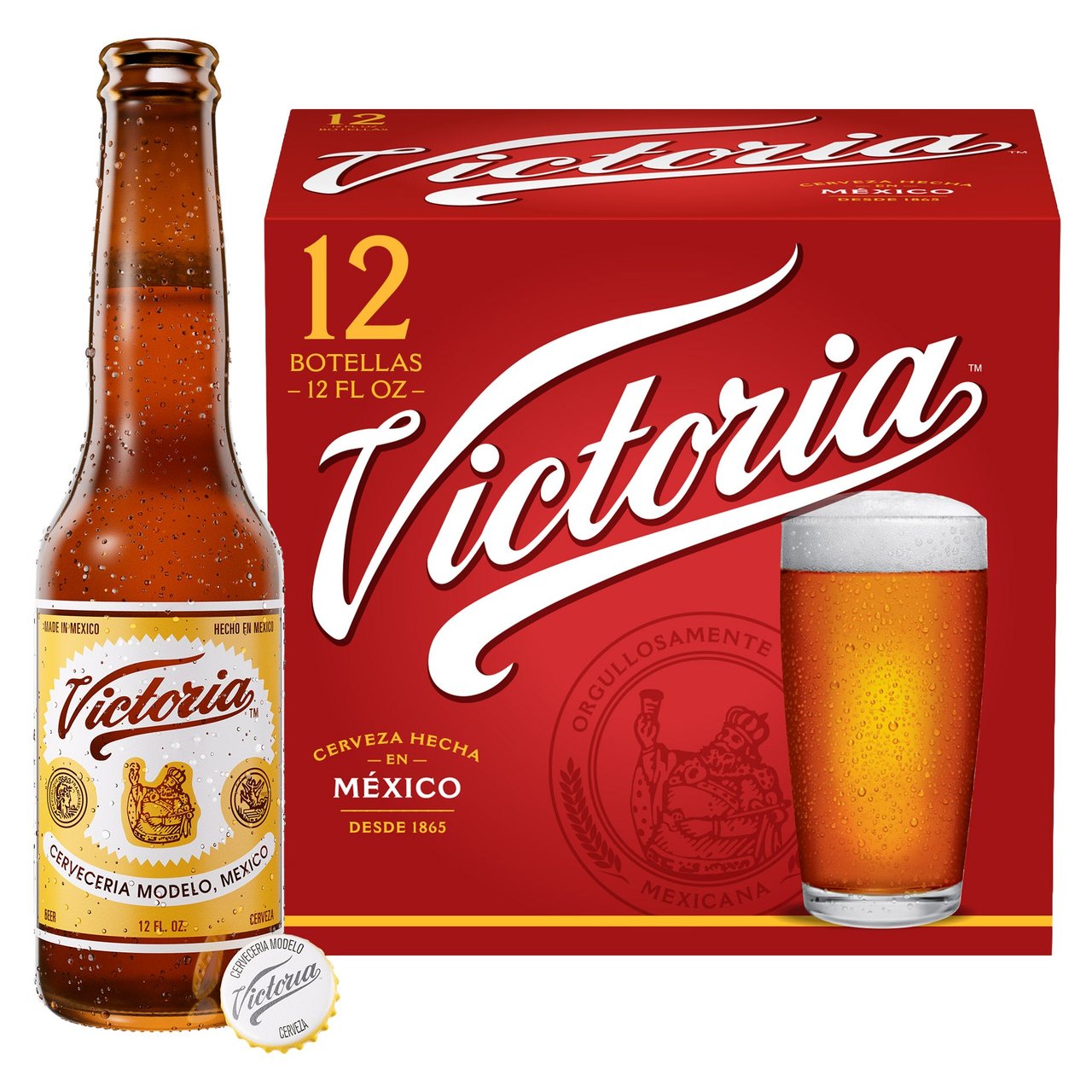 Victoria Mexican Lager Beer 12-Pack, 12 fl oz Bottles