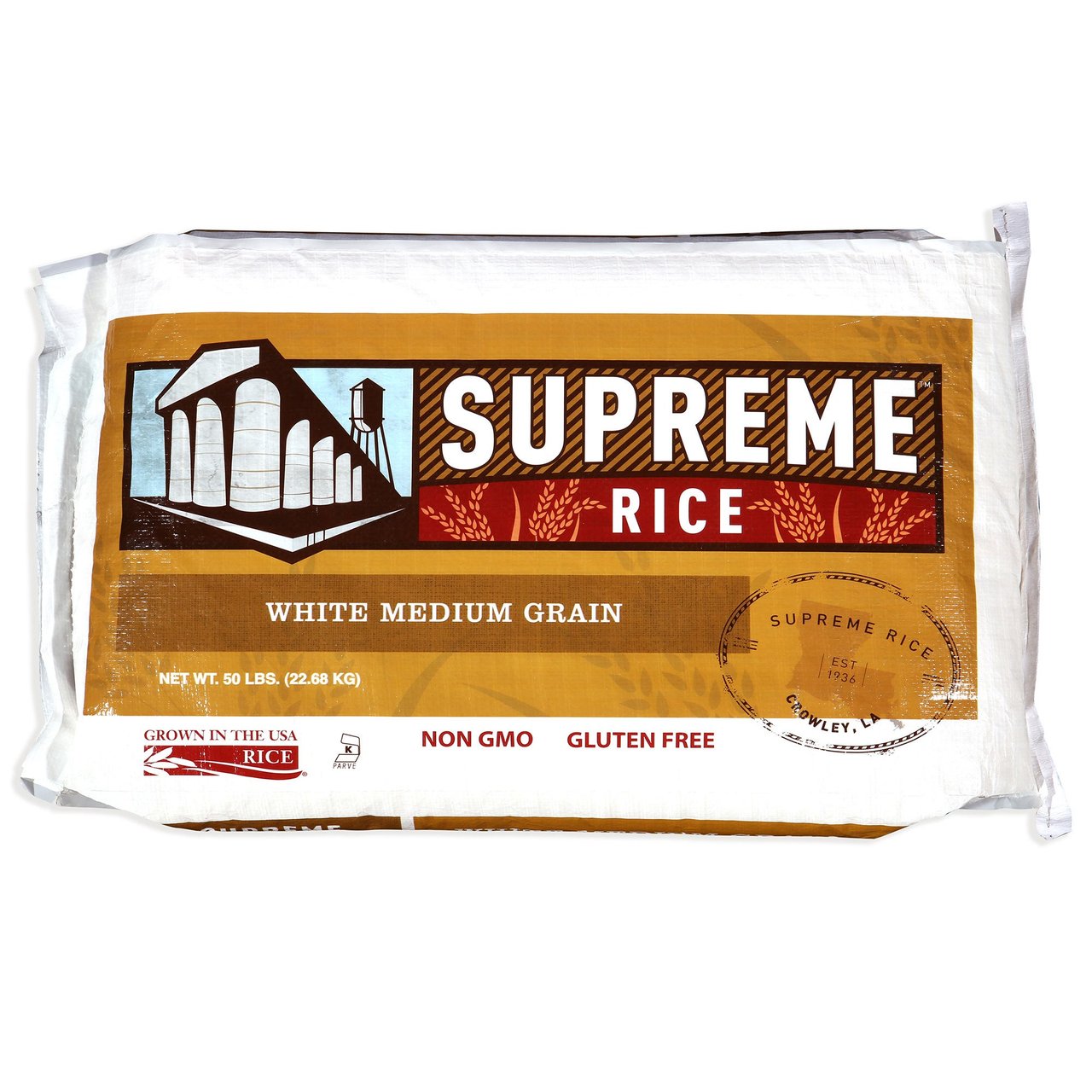 Supreme Rice Medium Grain White Rice, 50 lb - Image 1