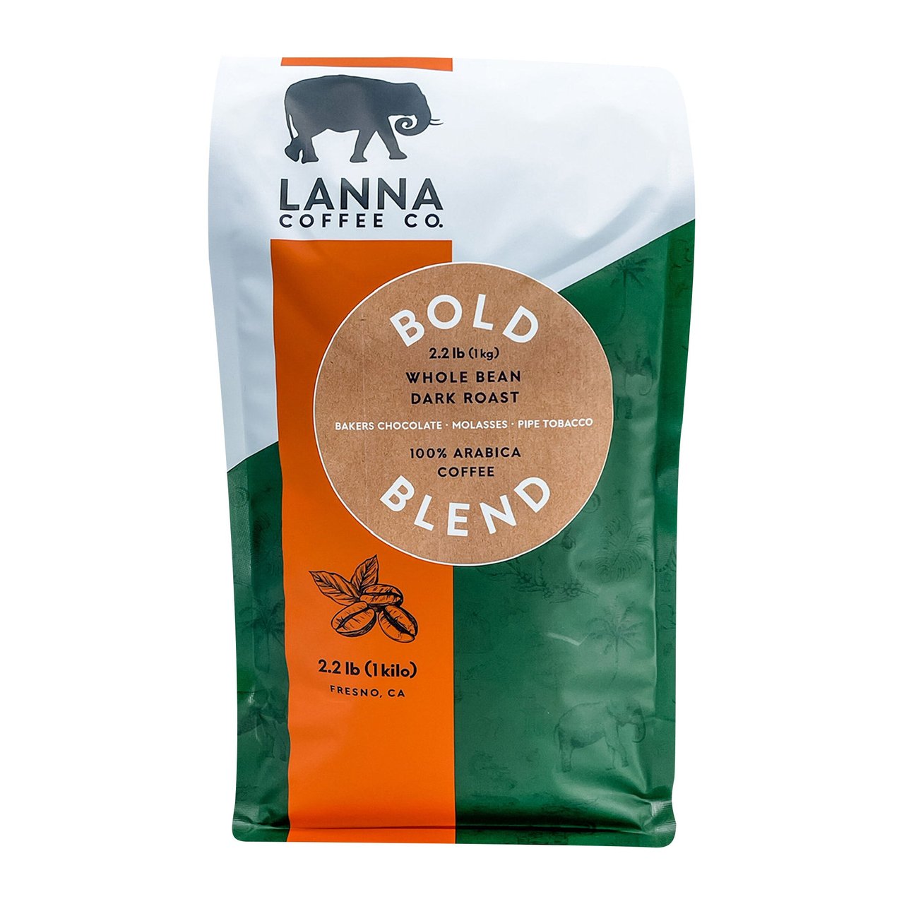 Lanna Coffee Co. Bold Roast Coffee 2.2 Pounds - Image 1