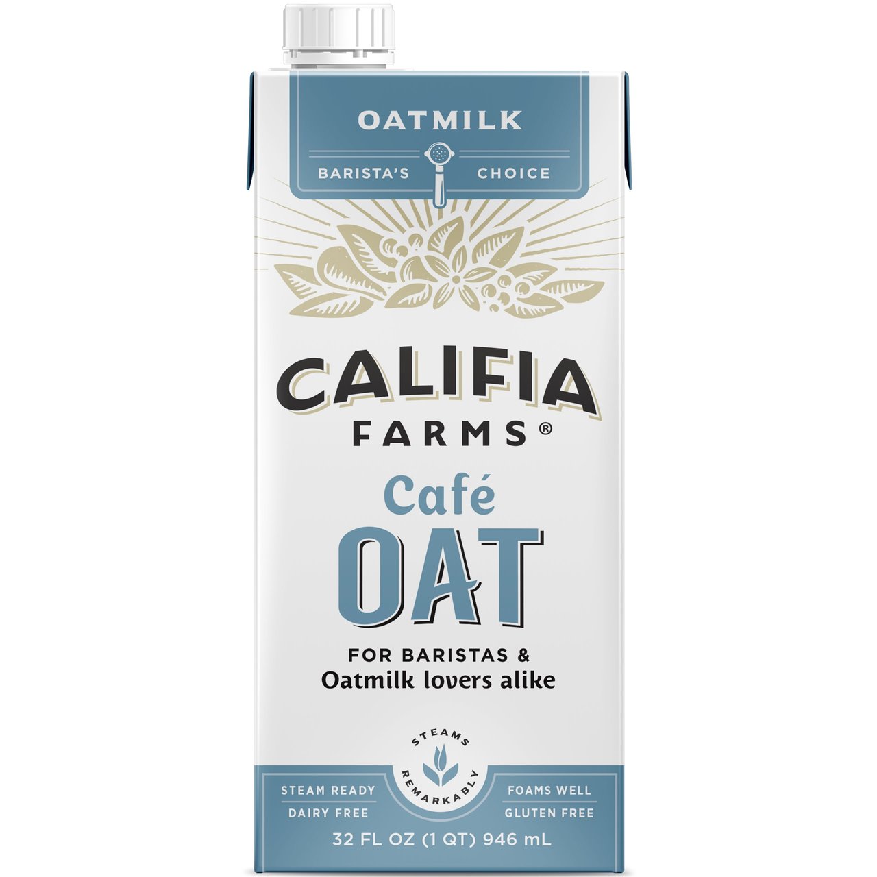 Califia Farms Café Oat Barista Blend, Dairy Free, 32 oz, 6-Count - Image 1