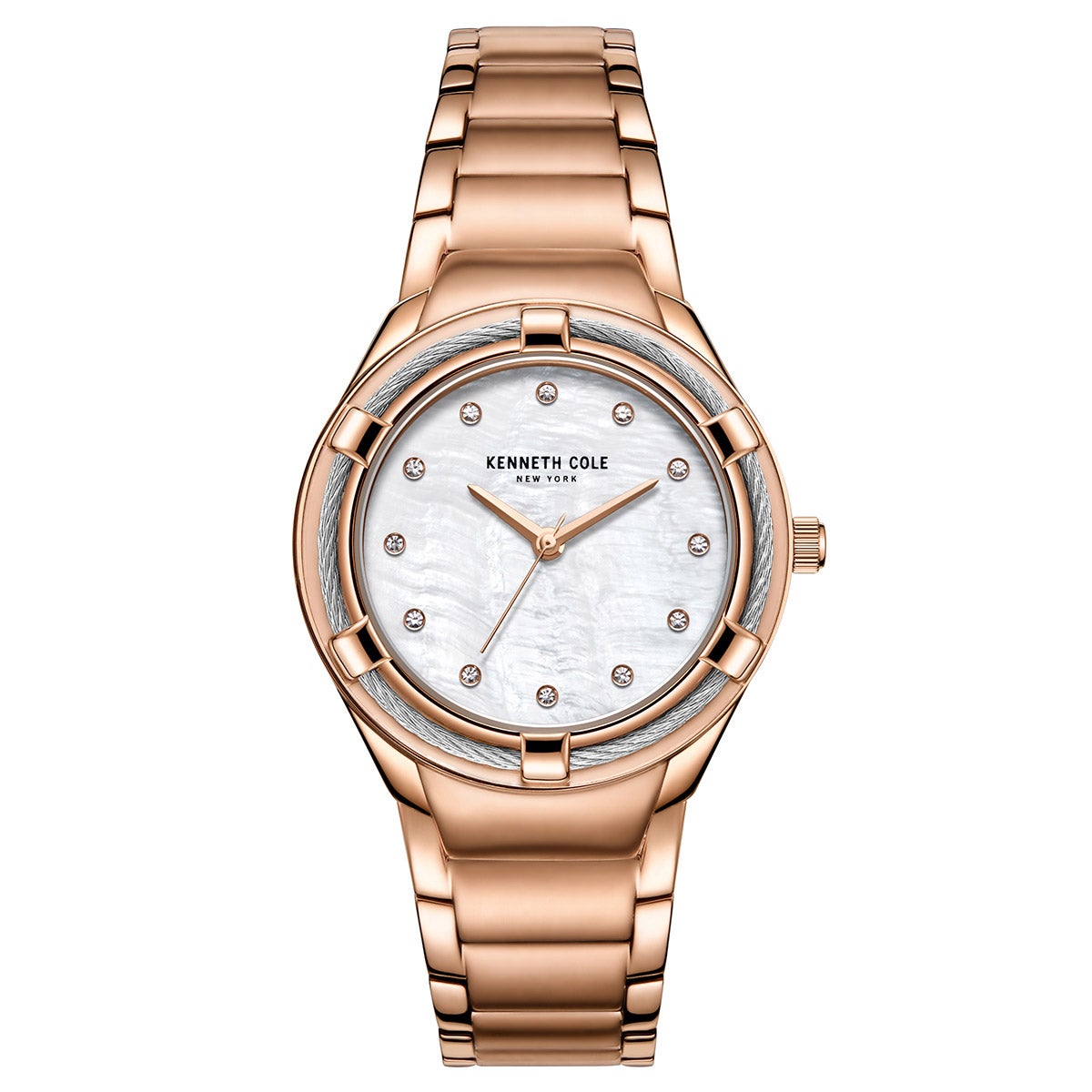 KENNETH COLE MOTHER-OF-PEARL DIAL LADIES AUTOMATIC WATCH - Image 1