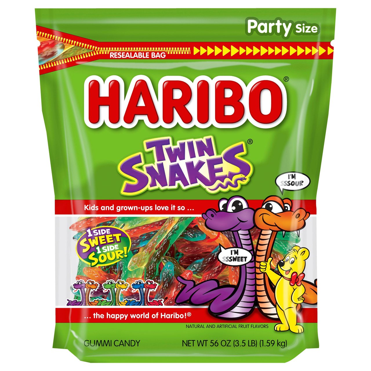 Haribo Twin Snakes 56 oz Stand Up Bag (#2024701) - $3.97 (down