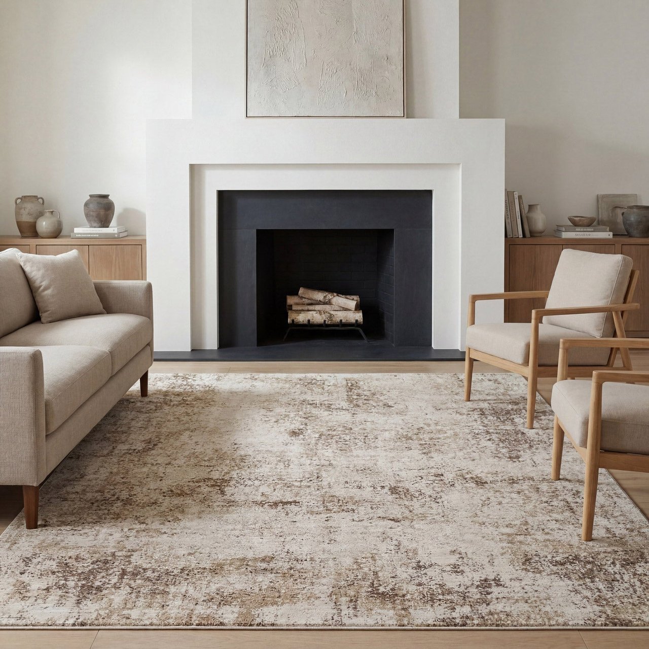 SOMERSET ASHDOWN IVORY 7'10" X 10' AREA RUG - Image 1
