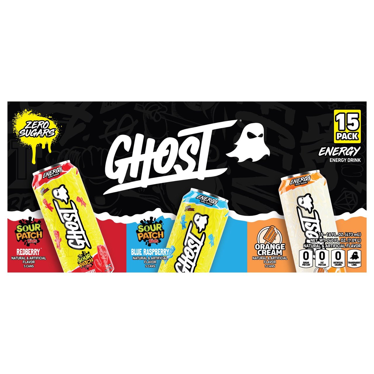 Ghost Energy Variety Pack 15 CT / 16 oz (#1850846) - $22.99 (down