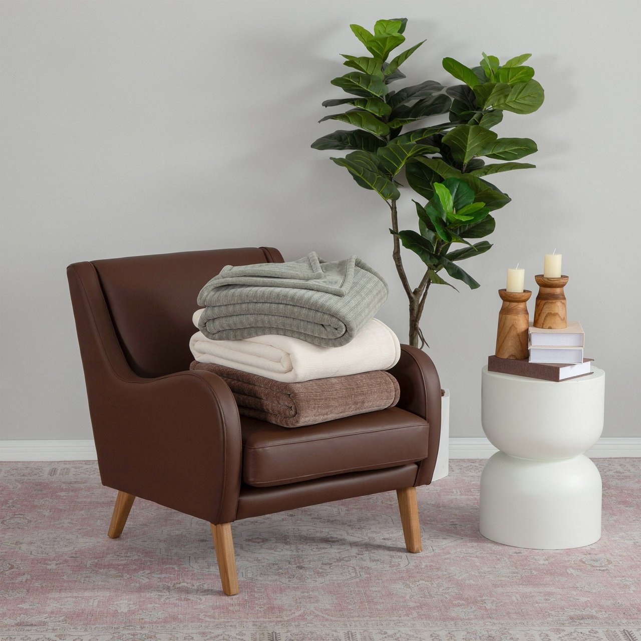 Berkshire Chenille Throw 60" x 70" - Image 1