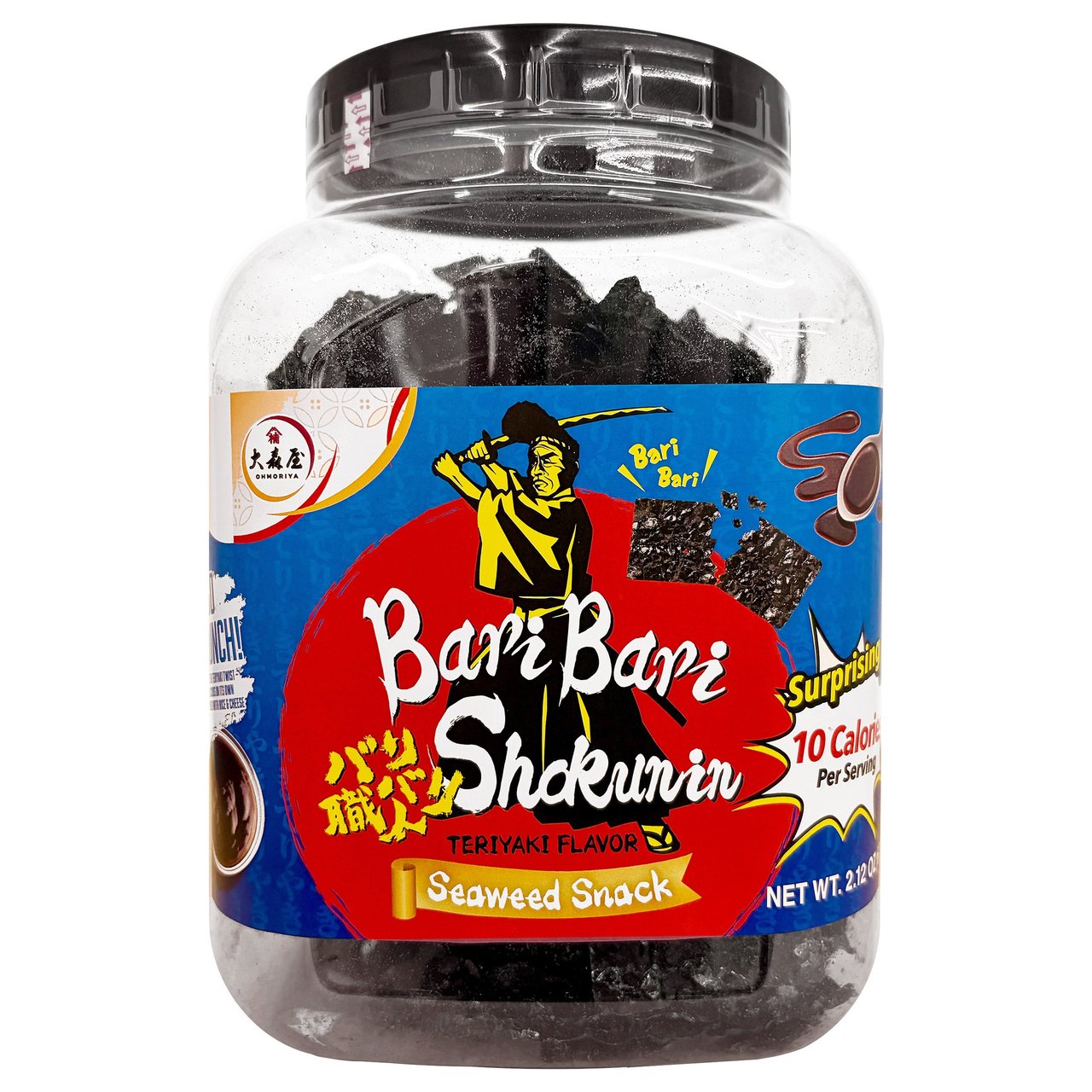 Bari Bari Teriyaki Seaweed Snack, 2.11 oz - Image 1