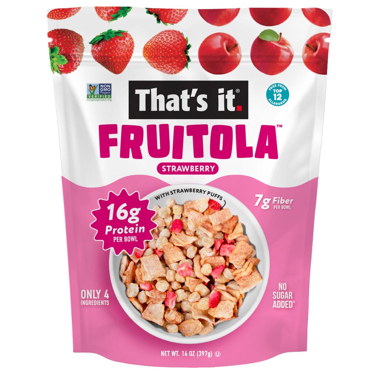That's It Strawberry Fruitola 14 Ounce Bag - Image 1
