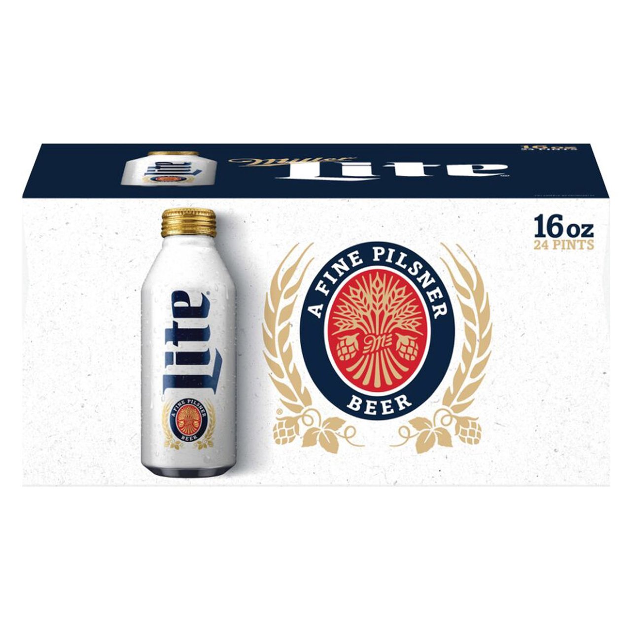 Miller Lite American Pilsner 24 Pack 16 oz Bottles