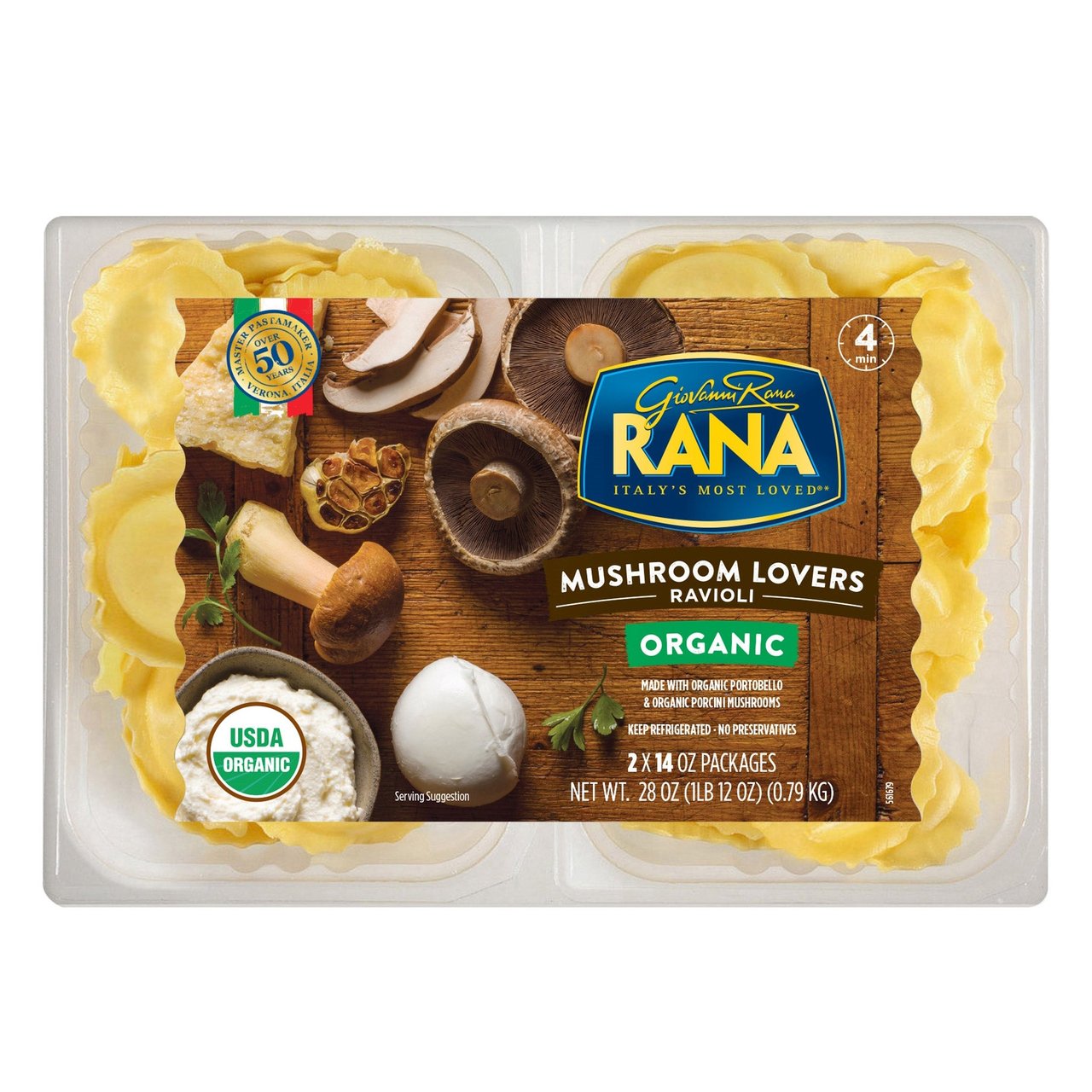 Rana Organic Mushroom Lovers Ravioli, 2 / 14 oz - Image 1