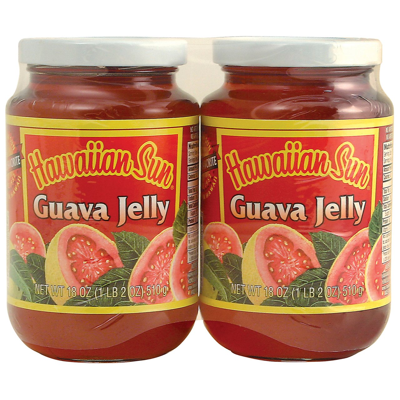 Hawaiian Sun Guava Jelly, 2 x 18 oz Jars (2.25 lb) - Image 1