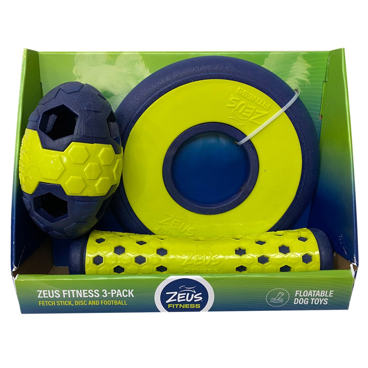 Zeus Fitness Float 3-Pack Dog Toys - Image 1