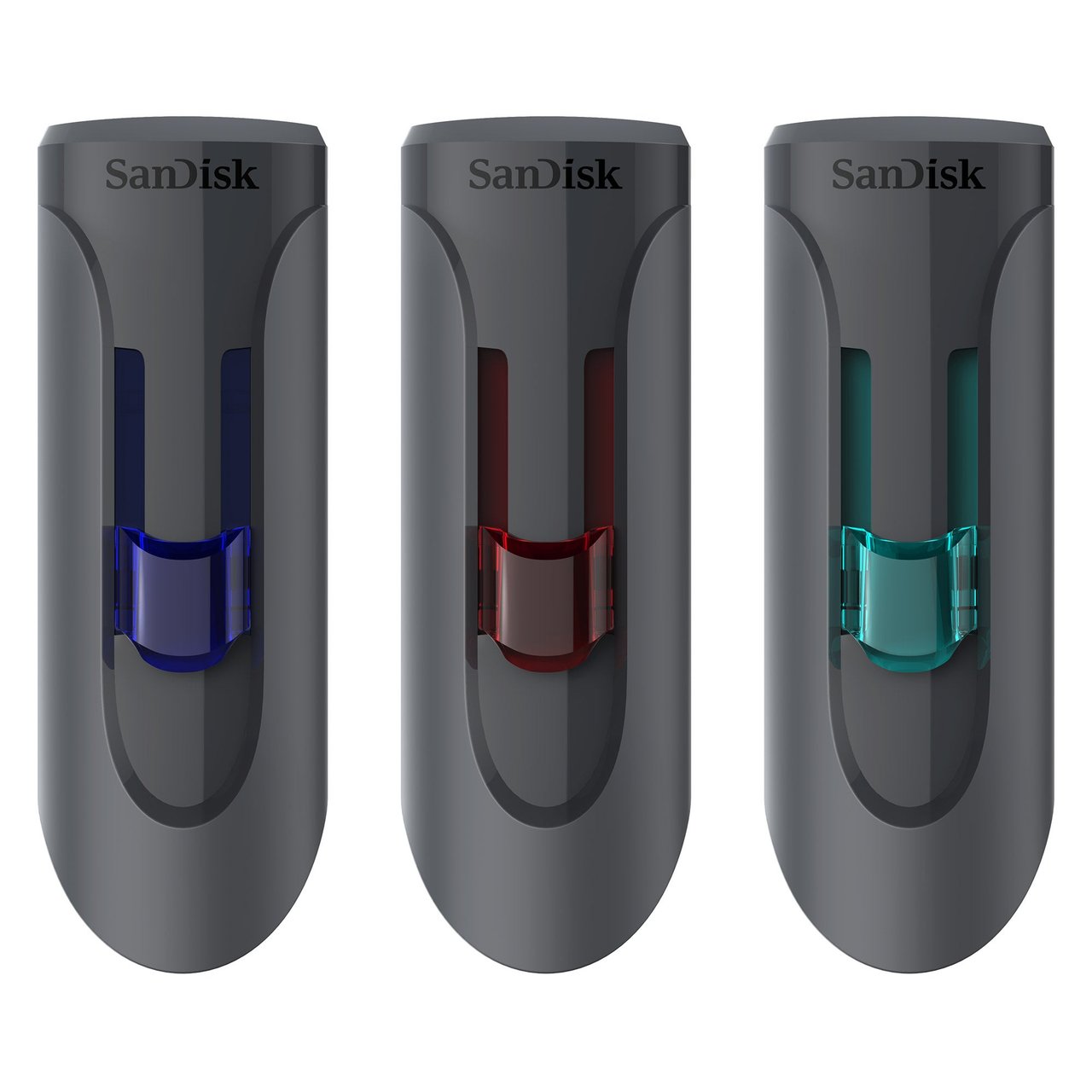 SANDISK CRUZER GLIDE 16GB USB FLASH DRIVE 3.0 3PK - Image 1