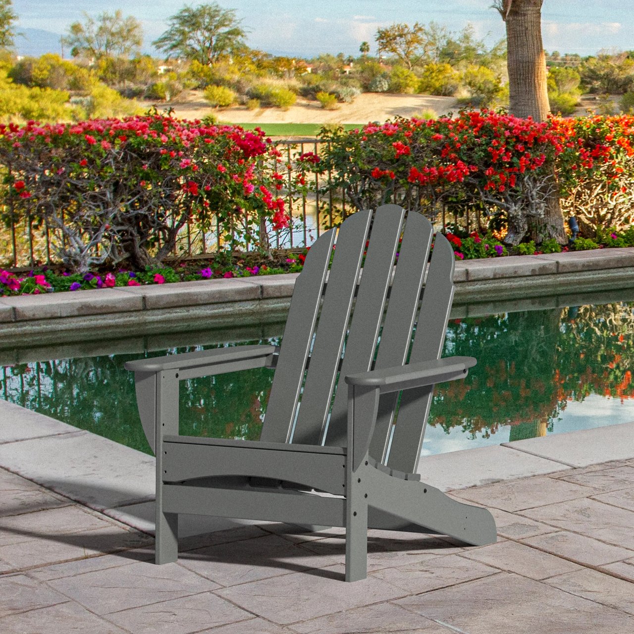 POLYWOOD Long Beach Adirondack Chair - Image 1