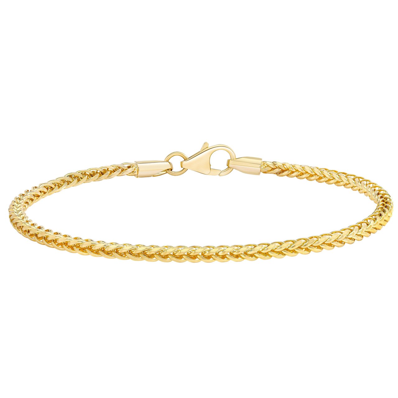 14KT Yellow Gold Palmier Bracelet 7.5" Made in Italy - Image 1