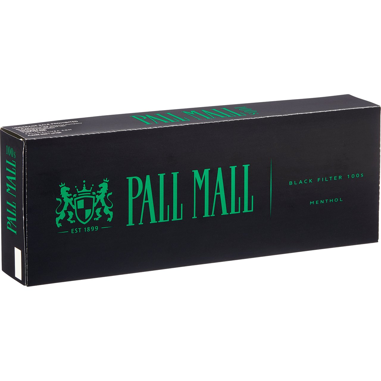 Pall Mall Black Menthol 100s Filtered Cigarettes, Carton - Image 1